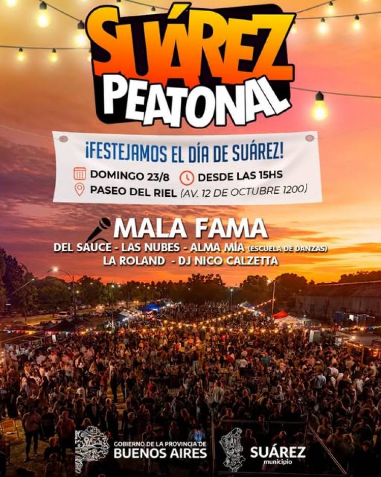 Mala Fama llega a Suárez Peatonal para cerrar el festejo de nuestro aniversario