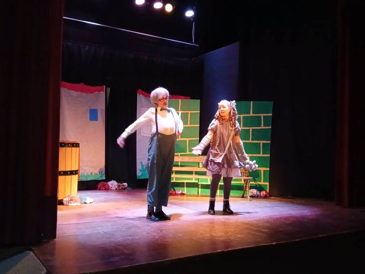 El Grupo Teatral "Arriba el Telón" se presentó en Pringles con su obra "Arco iris a la obra"