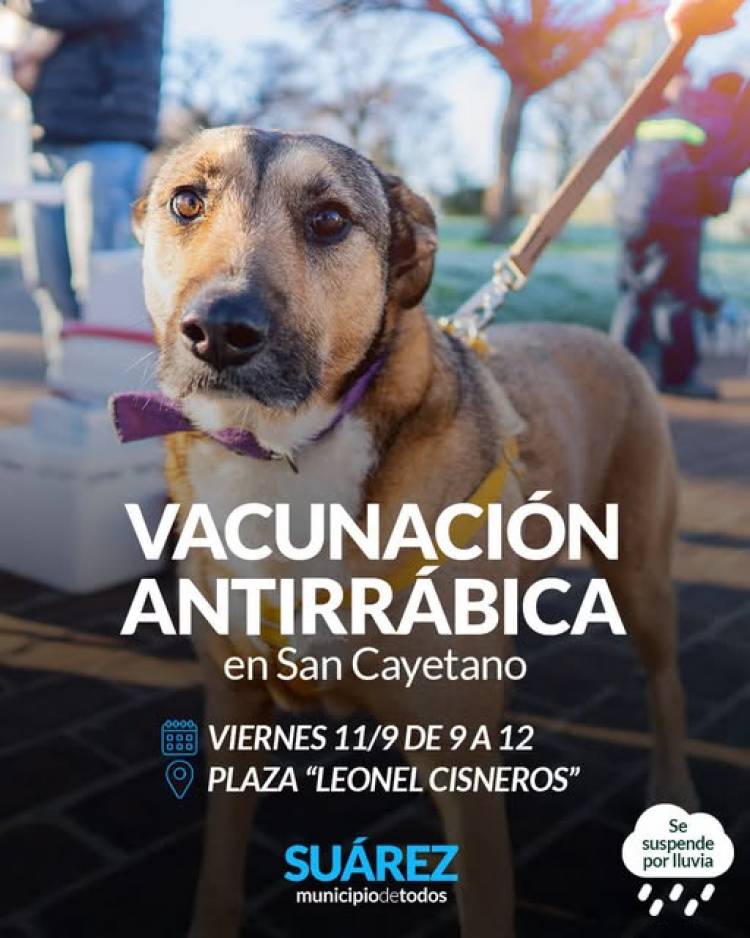 Campaña de Vacunación Antirrábica en Barrio San Cayetano