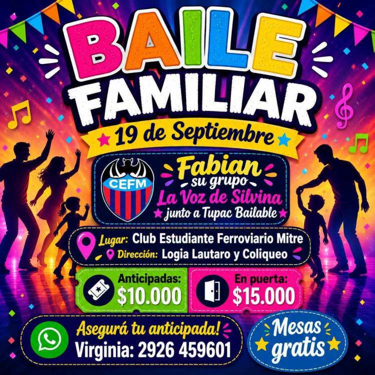 Club Ferroviario Mitre organiza un gran baile