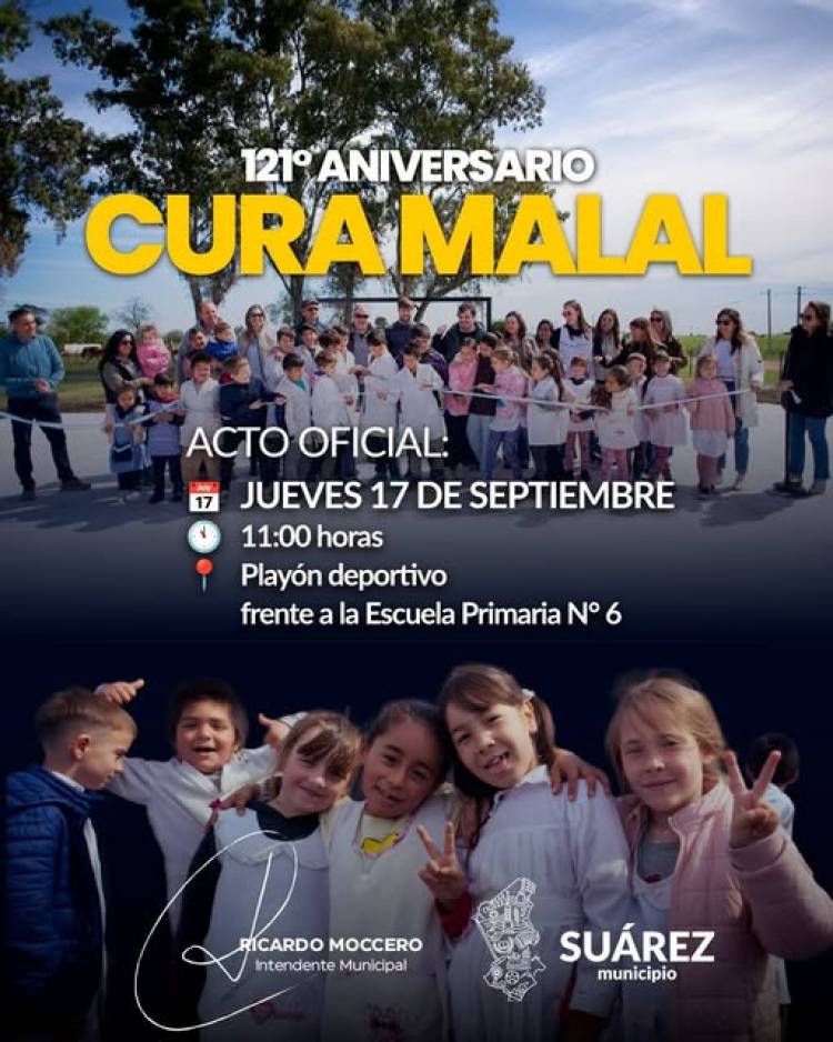 Cura Malal festeja su 121° aniversario