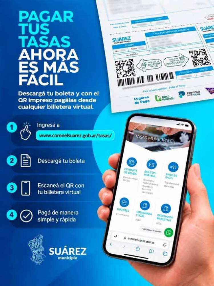 PAGAR TUS TASAS AHORA ES MÁS FÁCIL