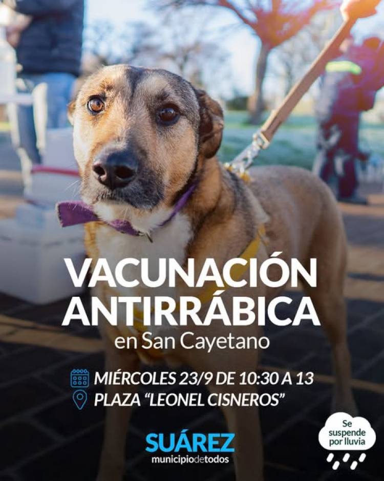 Campaña de Vacunación Antirrábica en Barrio San Cayetano