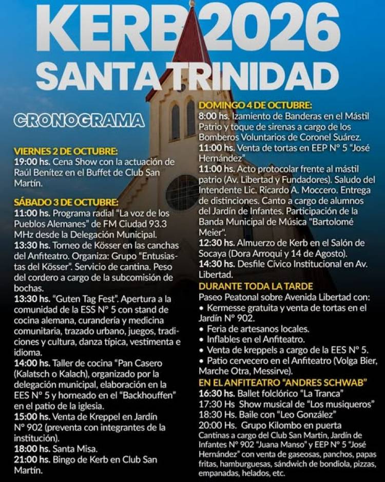 PUEBLO SANTA TRINIDAD CELEBRA SU KERB 2026