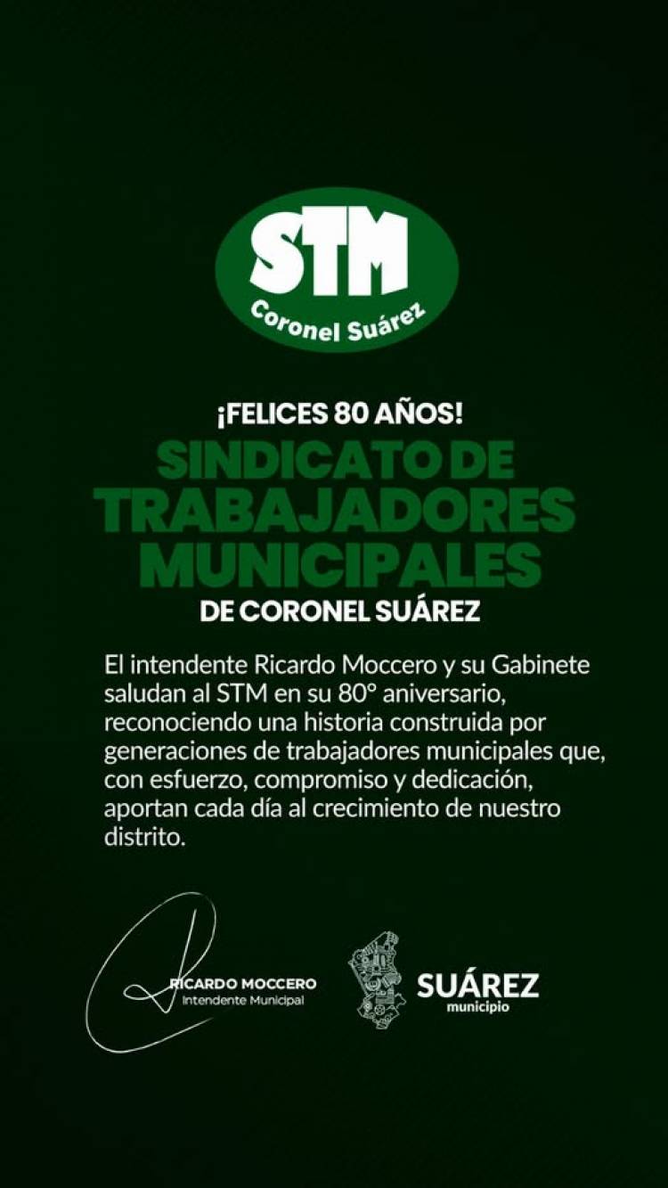 El Sindicato de Trabajadores Municipales celebra su 80° aniversario