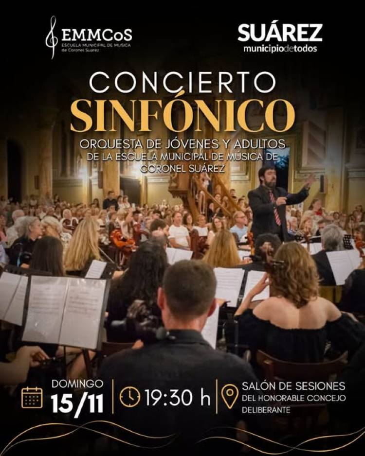 ¡Concierto sinfónico para celebrar el mes de la música!